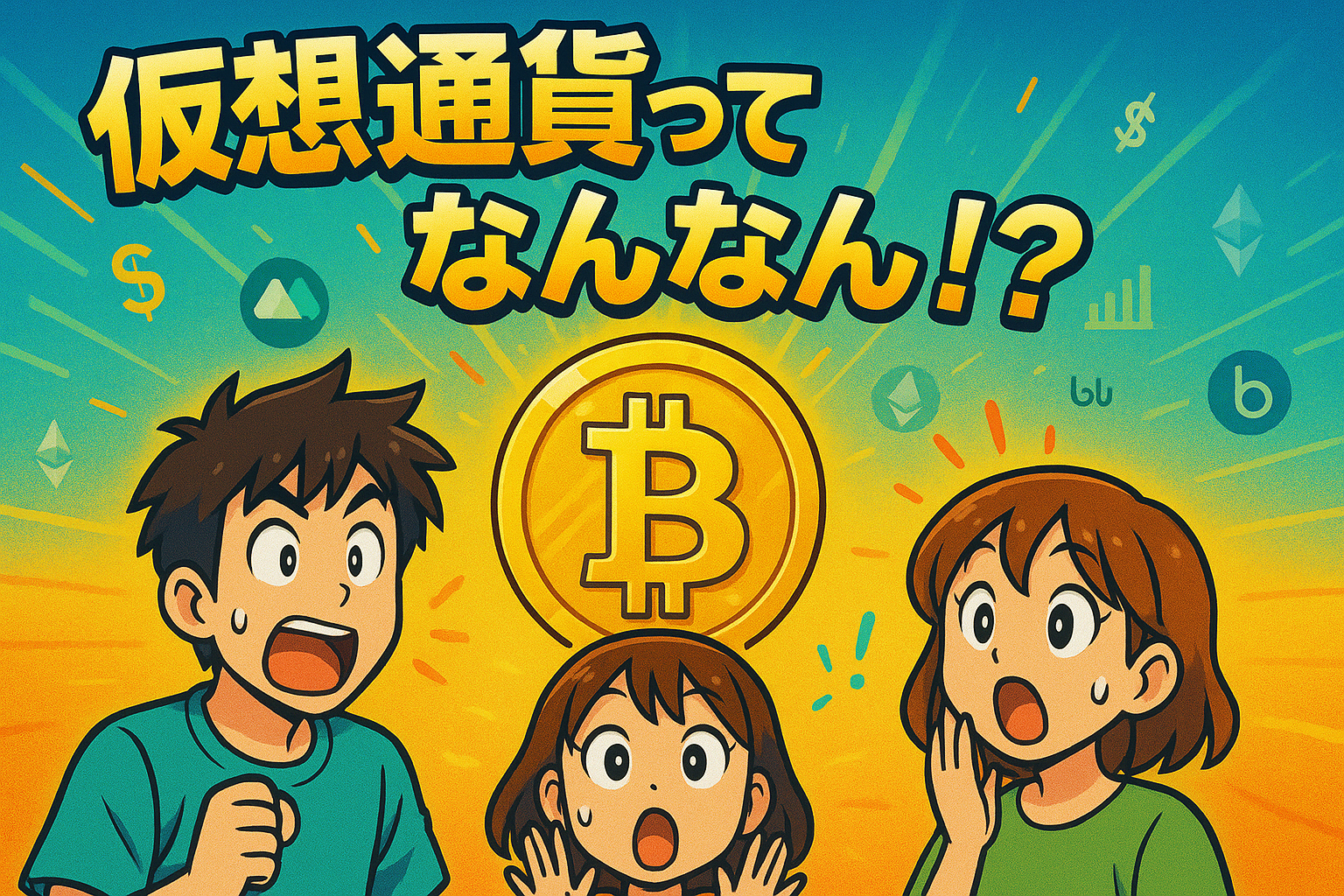 仮想通貨ってなんなん！？今さら聞けない暗号資産の世界を爆笑で説明する記事。